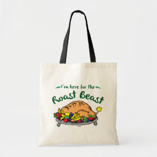 Tote Bag Le Grinch Je suis ici pour la citation de la bêt