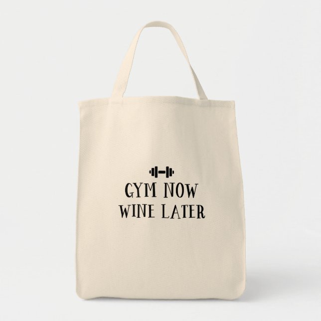 Tote Bag Le gymnase Wine maintenant pas un plus défunt (Devant)