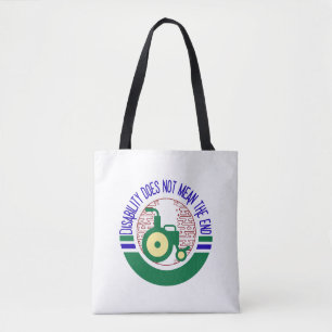 Tote Bag Le handicap ne signifie pas la fin Citation inspir