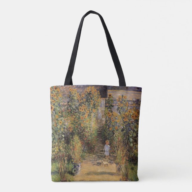 Tote Bag Le jardin de l'artiste à Vetheuil par Claude Monet (Dos)