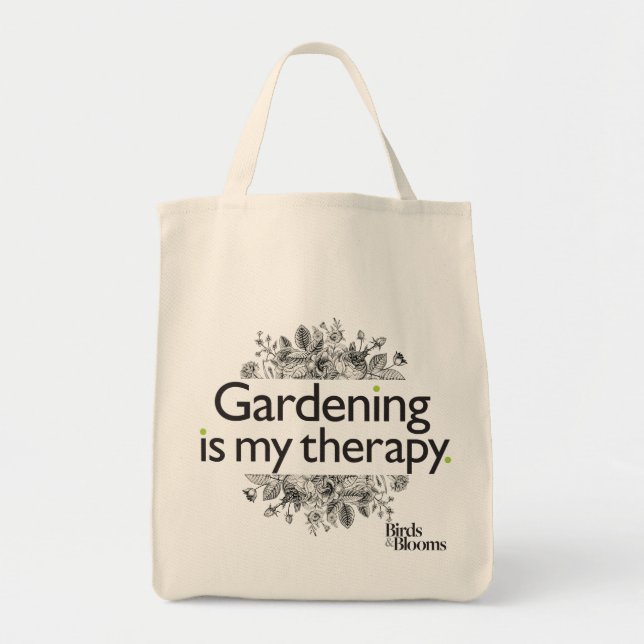 Tote Bag Le jardinage est ma thérapie (Devant)