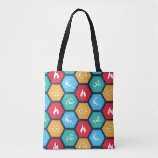 Tote Bag Le jeu hexagonal d'éléments a inspiré Fourre-tout