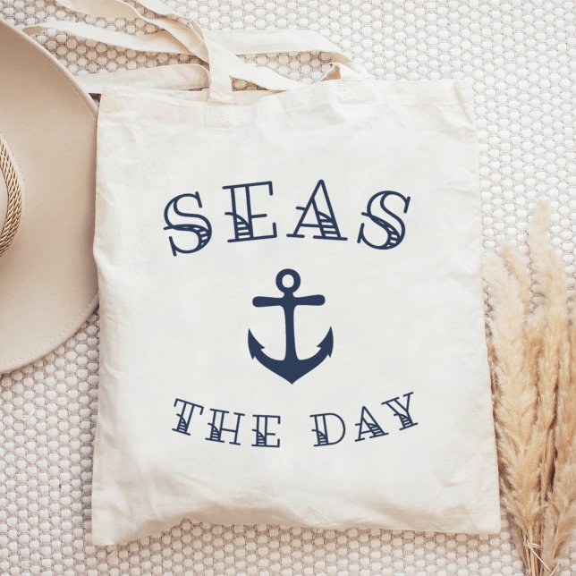 Tote Bag Le Jour des mers | Ancre nautique (Créateur téléchargé)