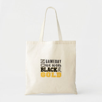 Tote Bag Le jour du match de football, portez de l'or et du