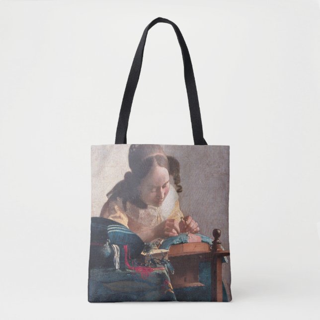Tote Bag Le Lacemaker, Johannes Vermeer, 1669-1670 (Devant)