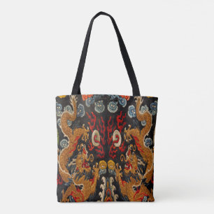 Tote Bag Le légendaire fantôme Samurai Dragon Master