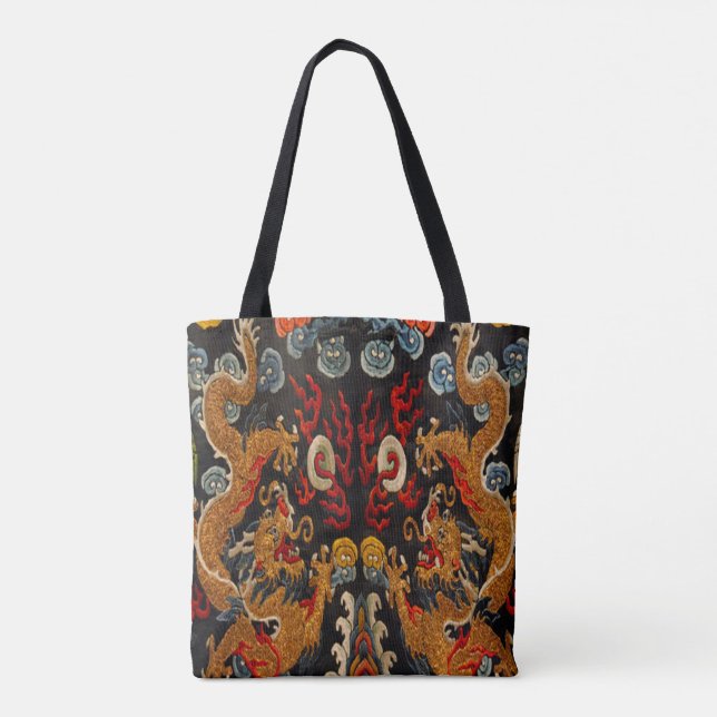 Tote Bag Le légendaire fantôme Samurai Dragon Master (Dos)