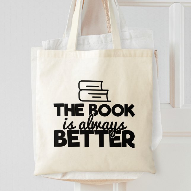 Tote Bag Le Livre Est Toujours Meilleur Bookworm Lecture Di (Créateur téléchargé)