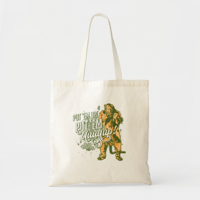 Tote Bag Le Magicien D'Oz Le Lion Cowardly L'A Monté (Devant)