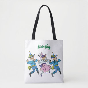 Tote Bag Le Magicien d'Oz vintage, Mignons Munchkins dansan