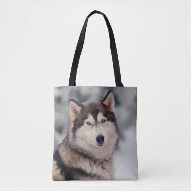 Tote Bag Le magnifique Husky en plein air (Devant)