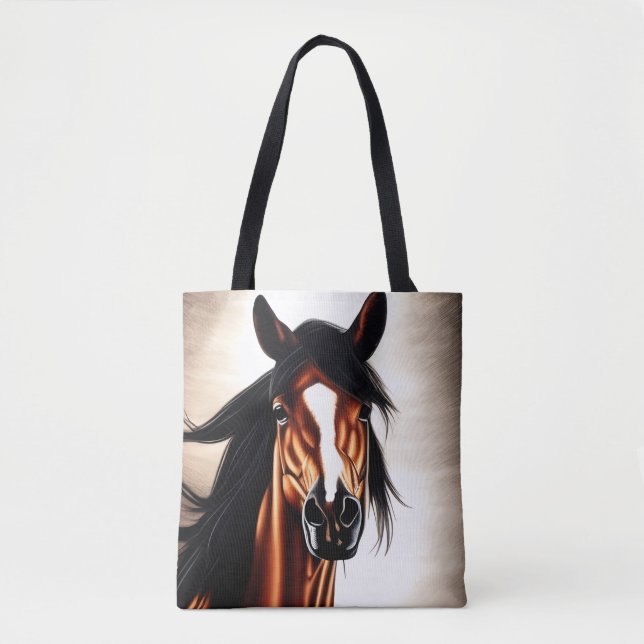 Tote Bag Le Majestic Mustang - L'Esprit De Liberté (Devant)