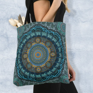 Tote Bag Le mandala des yeux psychédéliques gynécologiques