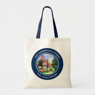 Tote Bag Le Manor House Heslington York Angleterre Aquarell