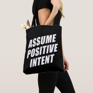 Tote Bag Le Mantra Message D'Affirmation Suppose Une Intent