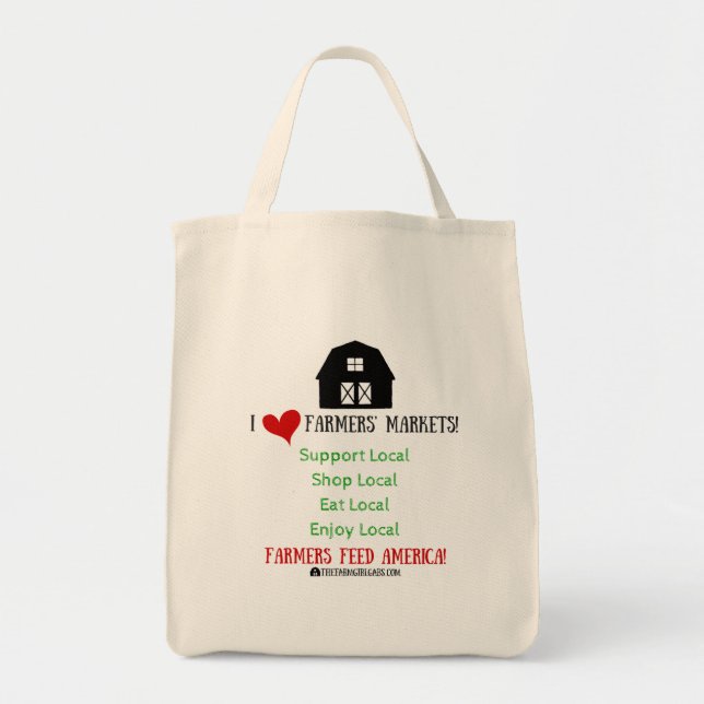 Tote Bag Le marché Fourre-tout des agriculteurs (Devant)