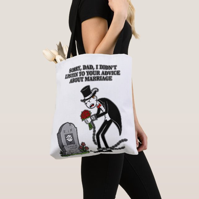 Tote Bag le mariage est stupide ensemble (De près)