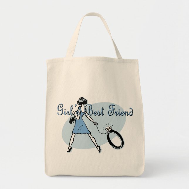 Tote Bag Le meilleur ami de la fille (Devant)