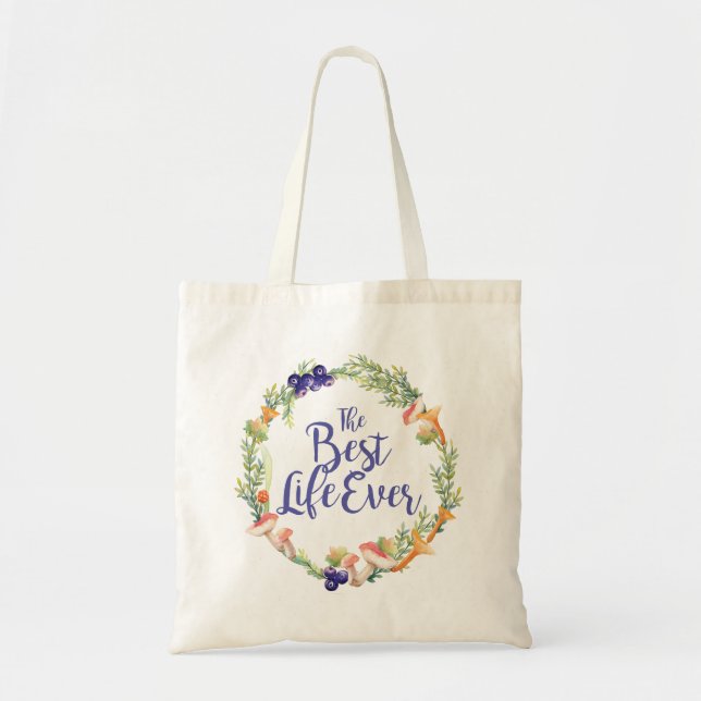 Tote Bag "Le meilleur automne de la vie jamais" - (Devant)
