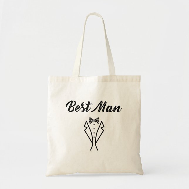 Tote Bag Le meilleur cadeau de mariage de smoking de Bowtie (Devant)