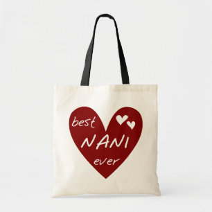 Tote Bag Le meilleurs T-shirts et cadeaux de Nani de coeur