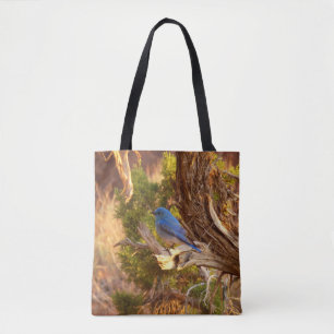 Tote Bag Le merle bleu des montagnes du parc national Arche