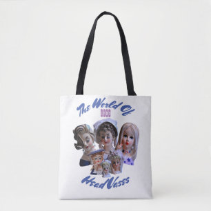 Tote Bag Le monde des vases de la tête de dame