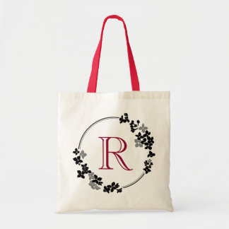 Tote Bag Le monogramme fleurit le cadre