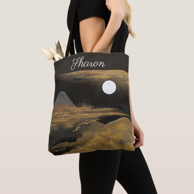 Tote Bag Le Mont Fuji au clair de lune (De près)