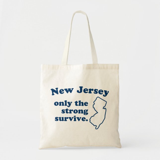 Tote Bag Le New Jersey Seule La Forte Survie (Devant)
