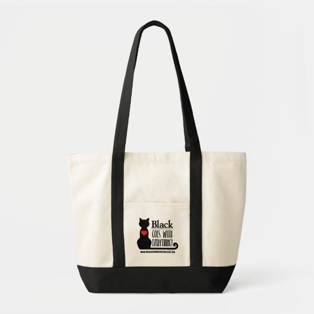 Tote Bag Le noir de BCHR est assorti à tout ! Impulsion (Devant)