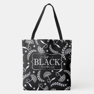 Tote Bag Le noir suffit pour un Fourre-tout réversible noir