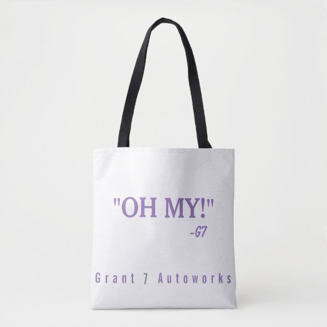 Tote Bag Le "OH pourpre MON !" 2 ton Fourre-tout (Devant)