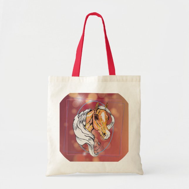 Tote Bag Le Palomino (lumières bordeaux douces) (Devant)