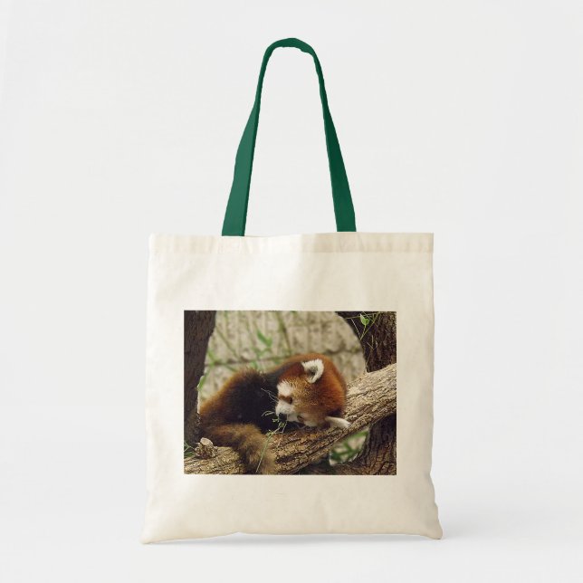 Tote Bag Le panda rouge de sommeil mignon avec la (Devant)
