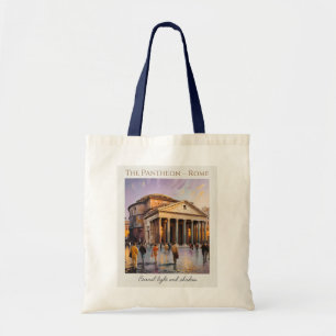 Tote Bag Le Panthéon Rome Italie Aquarelle Voyage Vintage
