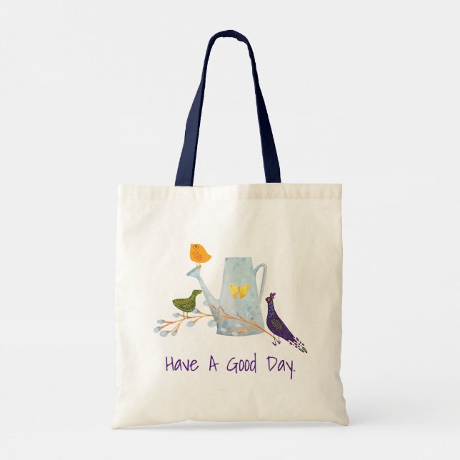 Tote Bag Le Paon, Le Canard Et Le Poussin (Dos)