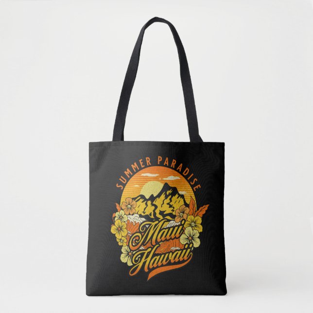 Tote Bag Le paradis d'été, Maui Hawaii (Devant)