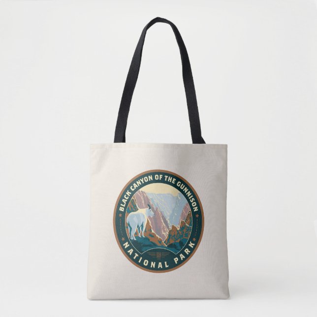 Tote Bag Le Parc national du Canyon Noir (Devant)