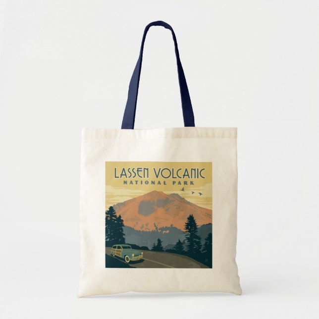 Tote Bag Le Parc national volcanique de Lassen | Voyage rou (Devant)
