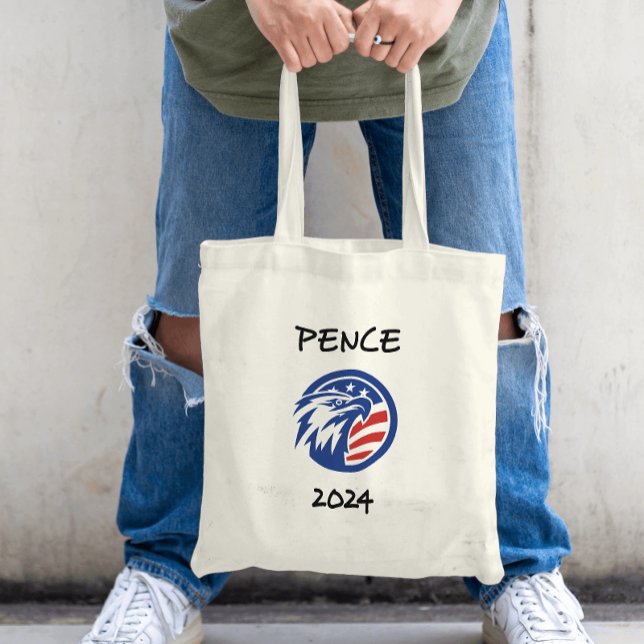 Tote Bag Le patriotique Mike Pence 2024 T-Shirt de l'aigle  (Créateur téléchargé)