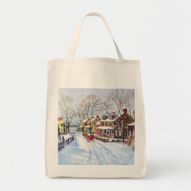 Tote Bag Le pays des merveilles d'hiver (Devant)
