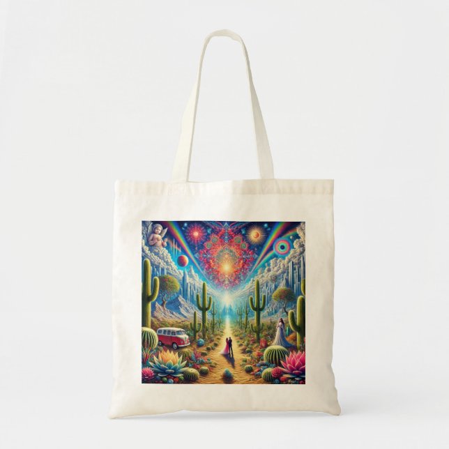 Tote Bag Le paysage du désert : Oasis de merveilles infinie (Devant)