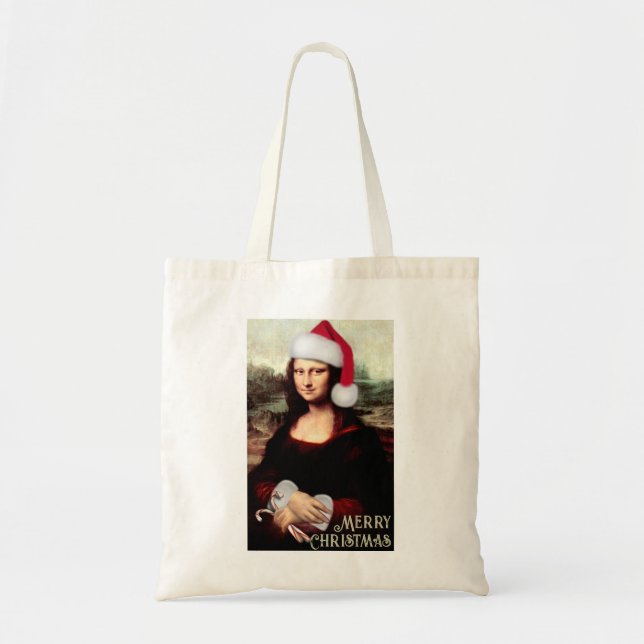 Tote Bag Le Père Noël de Mona Lisa (Devant)
