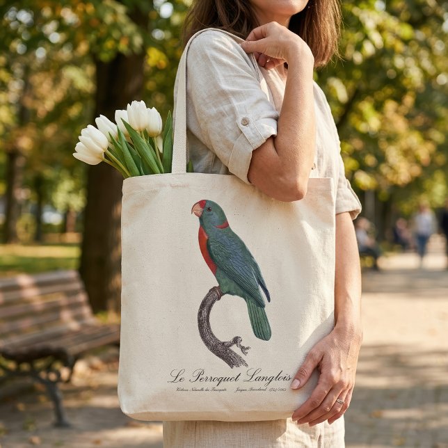 Tote Bag Le Perroquet Langlois de Jacques Barraband (Le Perroquet Langlois by Jacques Barraband. Tote Bag)