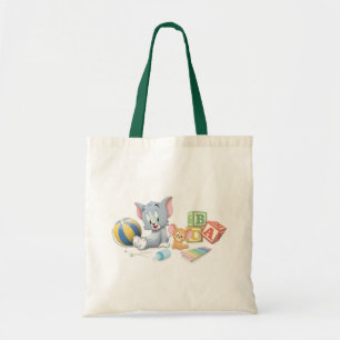 Tote Bag Le petit Tom et Jerry jouant avec des jouets