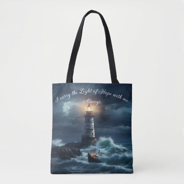 Tote Bag Le phare de l'espoir (Devant)