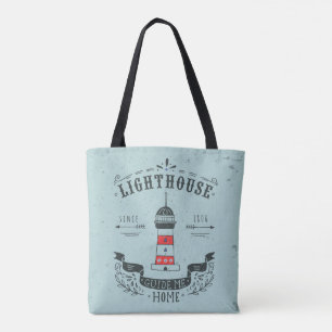 Tote Bag Le phare me guident l'affiche à la maison