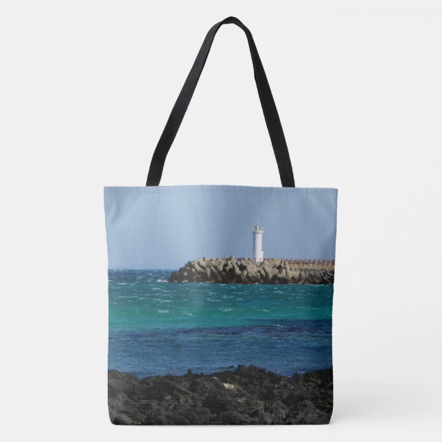Tote Bag Le phare sur un (Devant)