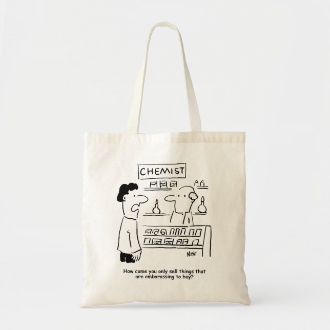 Tote Bag Le pharmacien ne vend que des produits embarrassan (Devant)